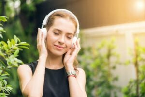 Woman in Headphones
